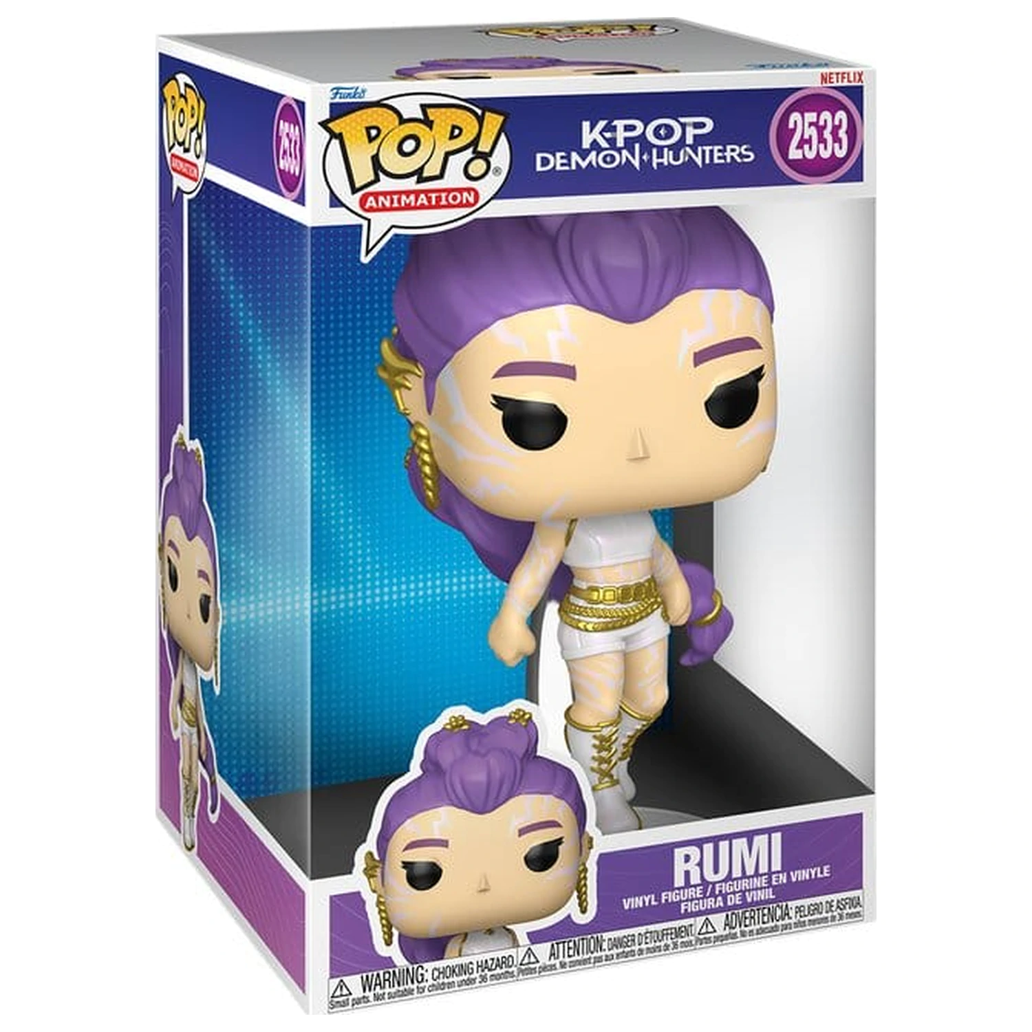 KPop Demon Hunters Super Sized Jumbo Funko POP! vinilna figura Rumi 25 cm fotografija izdelka