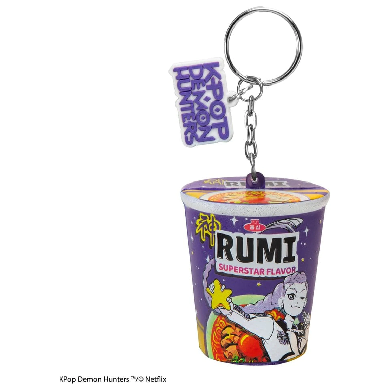 KPop Demon Hunters Squishy obesek za ključe Rumi Superstar Flavor Noodles fotografija izdelka