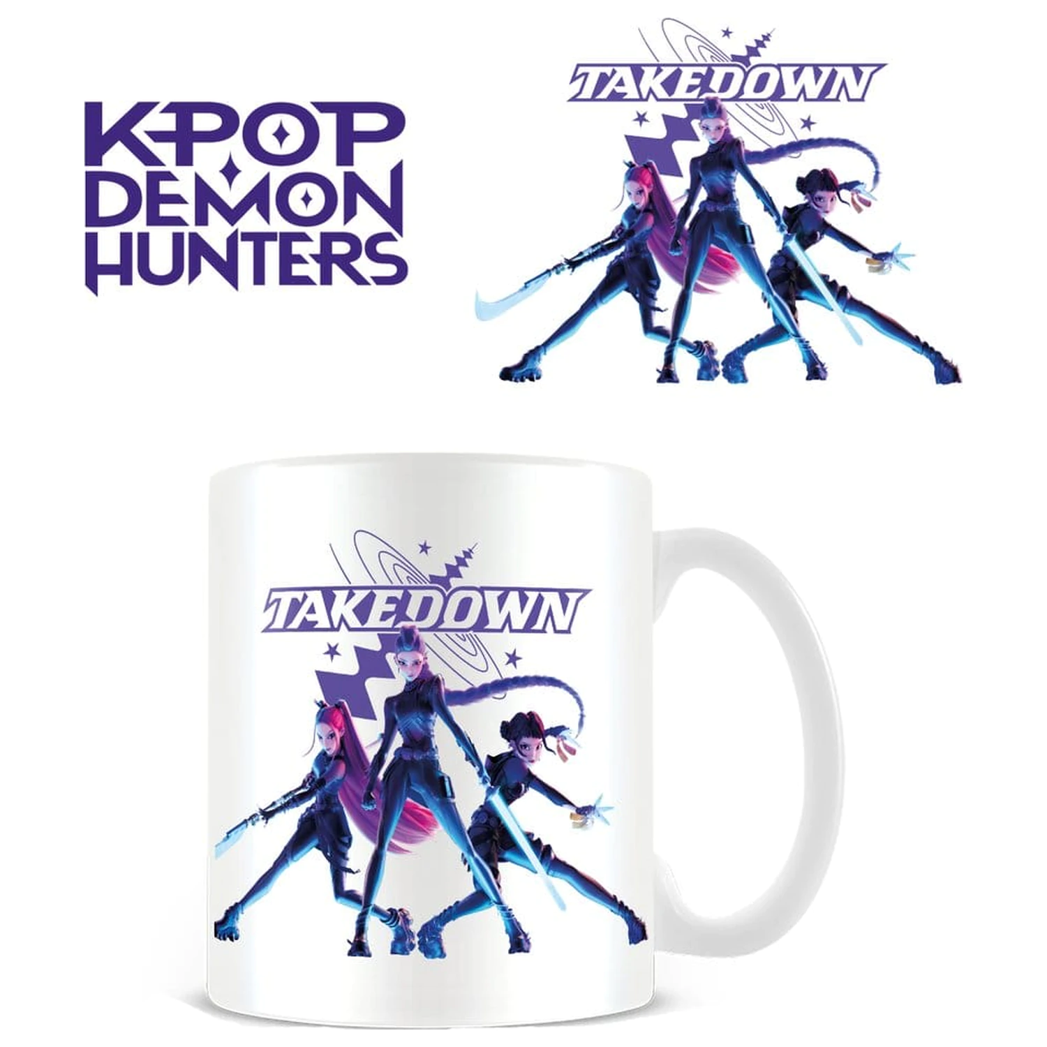 KPop Demon Hunters skodelica Takedown bela fotografija izdelka