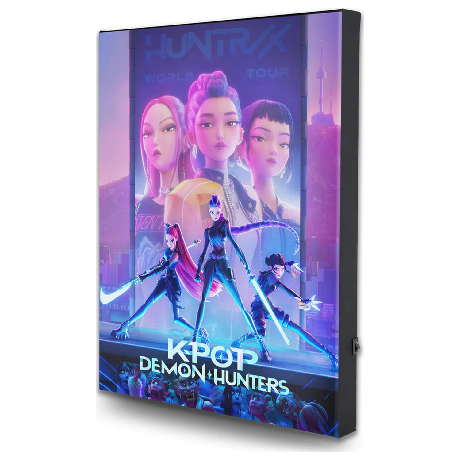 KPop Demon Hunters svetleče platno fotografija izdelka