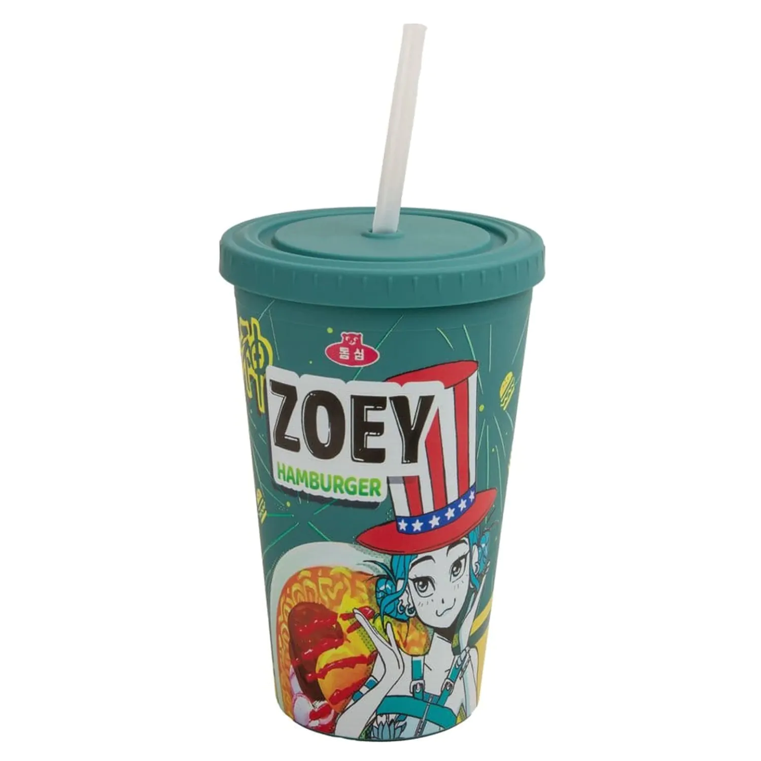 KPop Demon Hunters Tumbler Zoey Hamburger fotografija izdelka