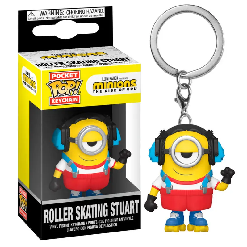 Pocket POP obesek za ključe Minions 2 Roller Skating Stuart fotografija izdelka