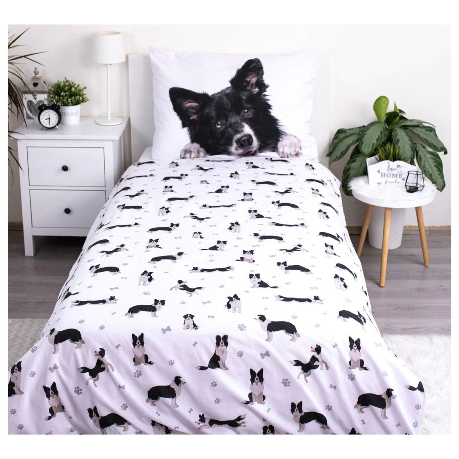 Dog Border Collie prevleka za odejo fotografija izdelka