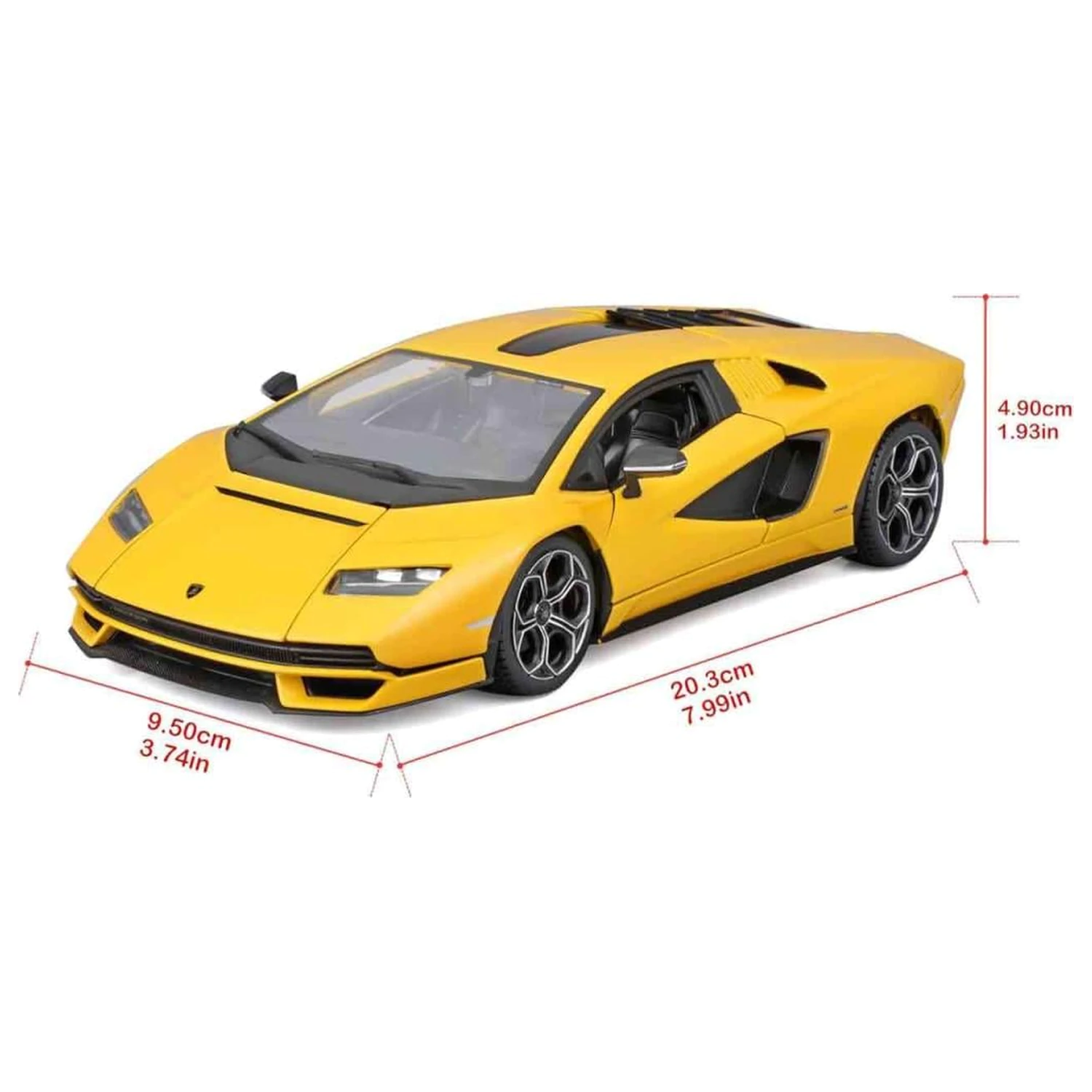 Lamborghini Countach Model komplet 1/24 fotografija izdelka