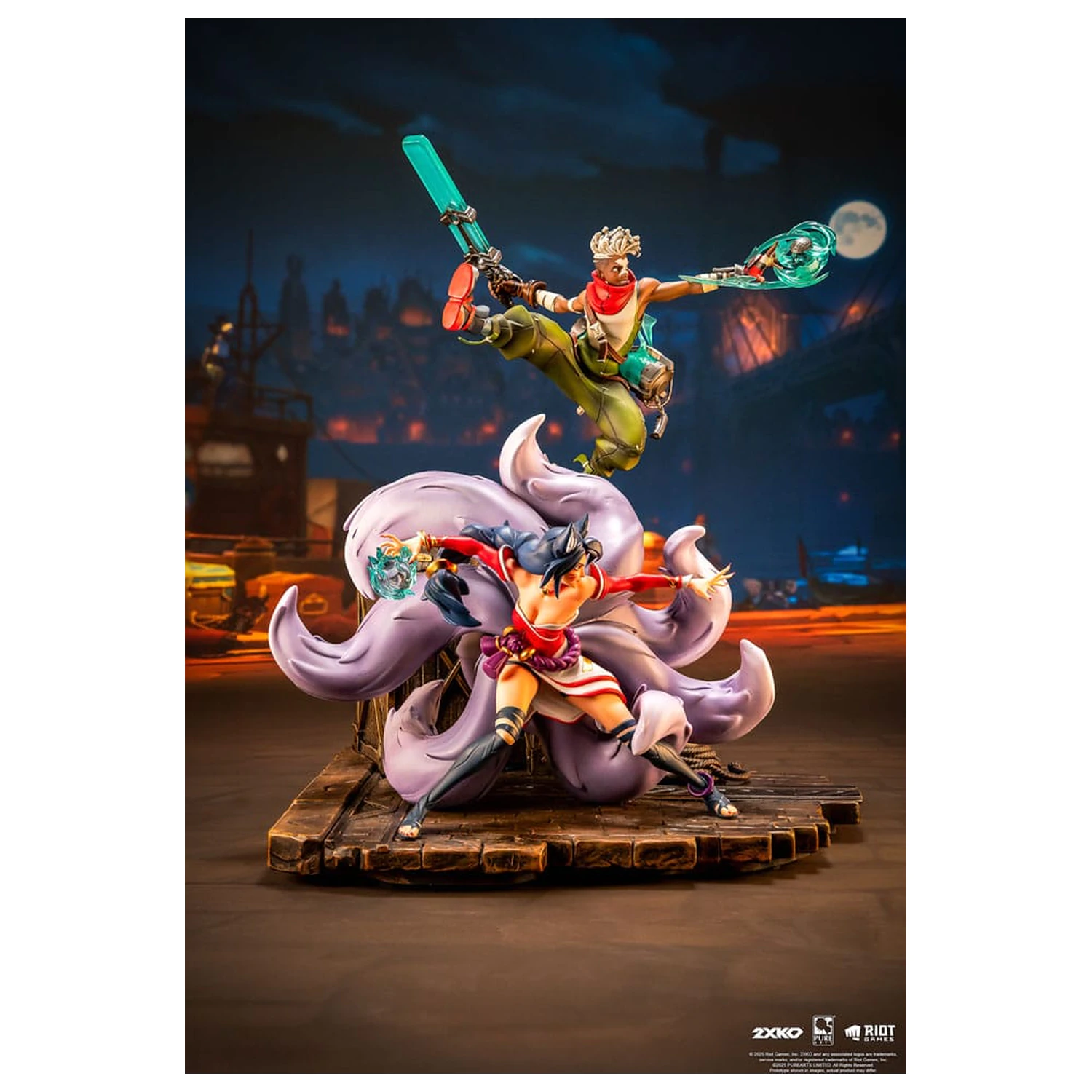 League of Legends Kip 1/10 2XKO Ekko & Ahri Diorama 30 cm fotografija izdelka