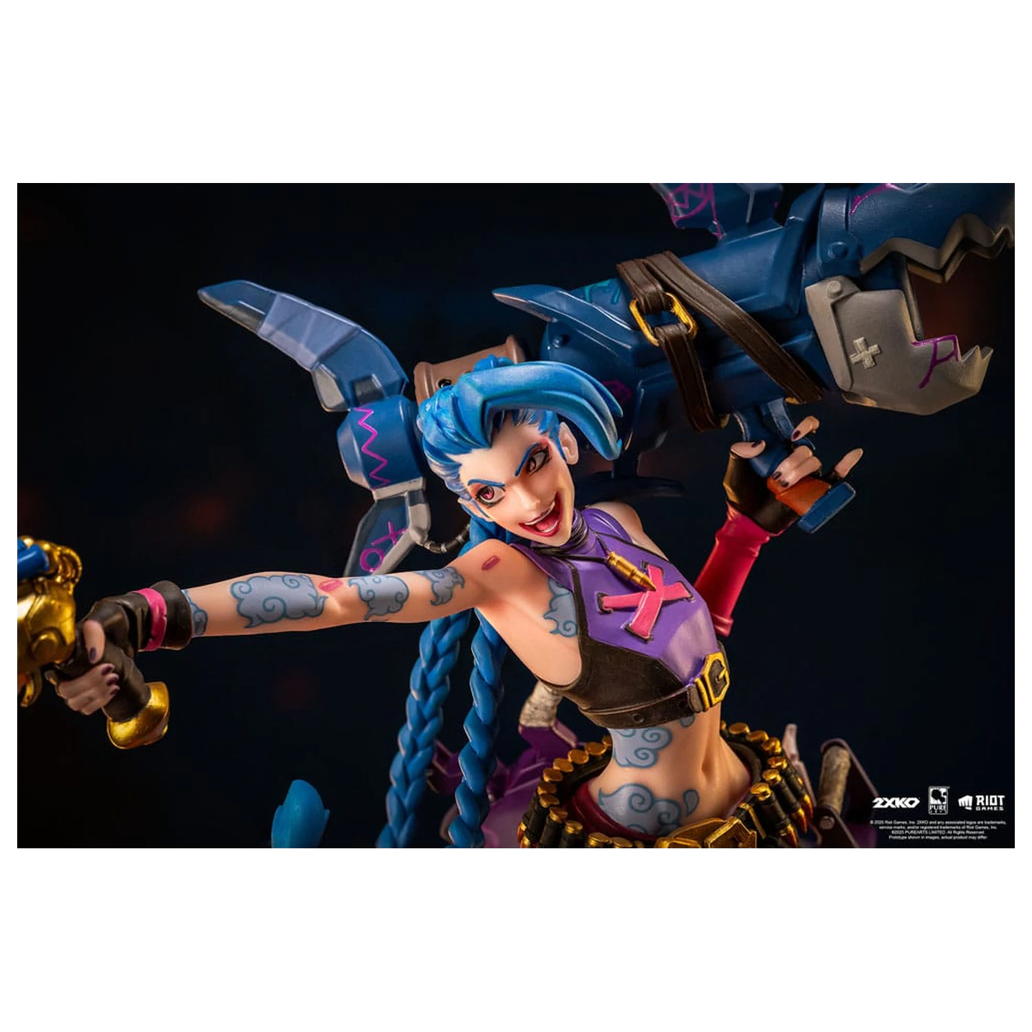 League of Legends kip 1/10 2XKO Jinx & Warwick diorama 37 centimetrov fotografija izdelka