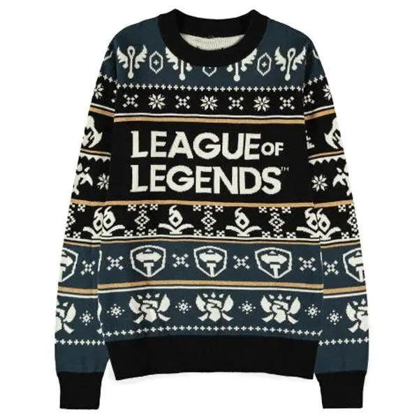 League of Legends božični nosljivi pulover z kapuco in odejo fotografija izdelka