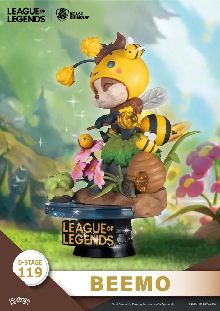 League of Legends D-Stage PVC Diorama Set Beemo & BZZZiggs 15 cm fotografija izdelka