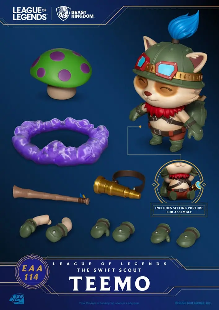 League of Legends Egg Attack figura The Swift Scout Teemo 12 cm fotografija izdelka