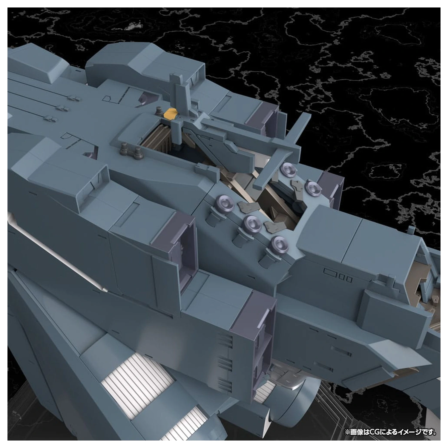 Legend of the Galactic Heroes: Die Neue These komplet plastičnega modela ladje Zavezniških sil Svobodnih Planetov Hyperion 30 cm fotografija izdelka