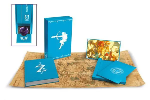 Legend of Zelda Breath of the Wild Art Book Creating A Champion Hero's Edition Umetniška knjiga fotografija izdelka