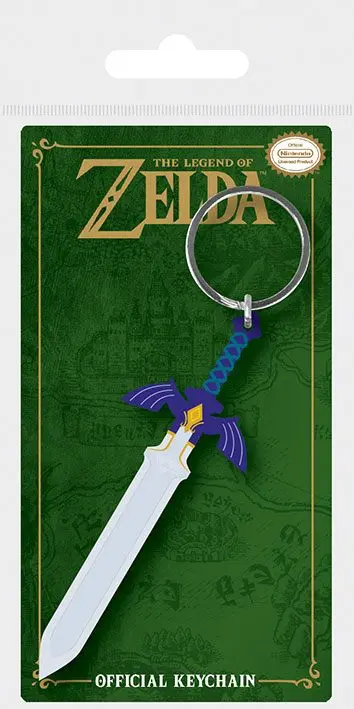 Legend of Zelda gumijast obesek za ključe Master Sword 6 cm fotografija izdelka