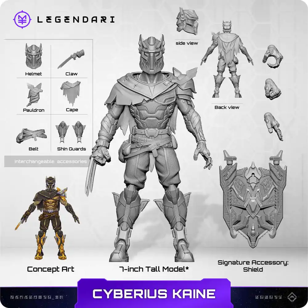 Legendarna akcijska figura 1/10 Cyberius Kaine 18 cm fotografija izdelka