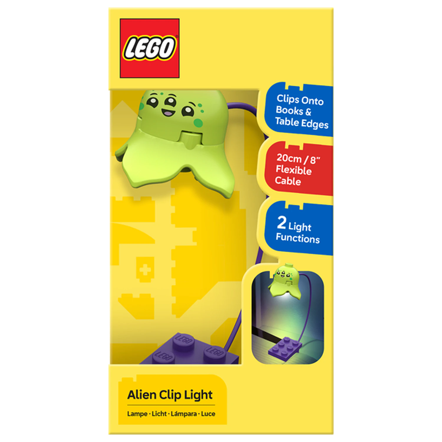 LEGO Alien knjižna lučka 20 cm fotografija izdelka