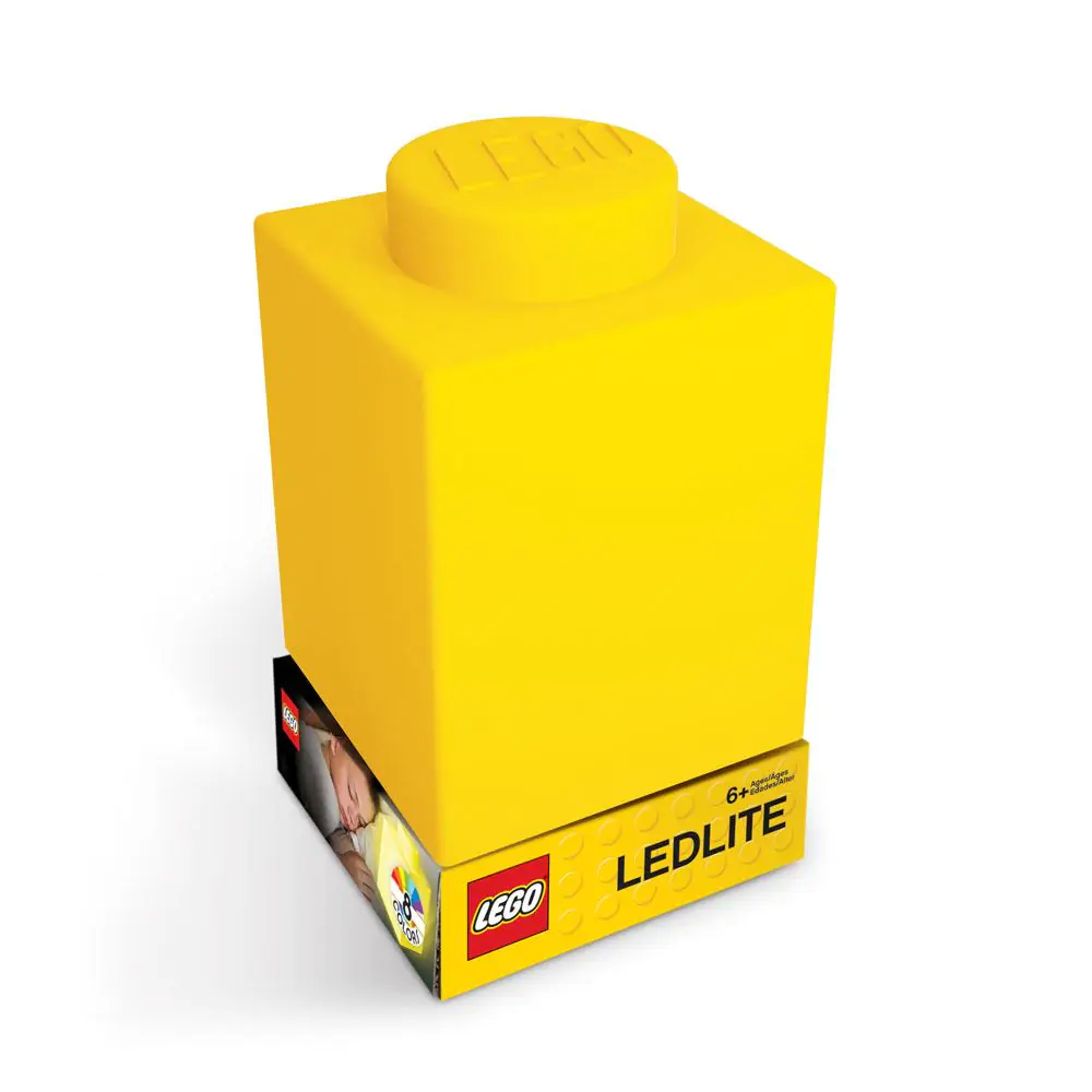 LEGO Nočna lučka Lego kocka Rumena fotografija izdelka