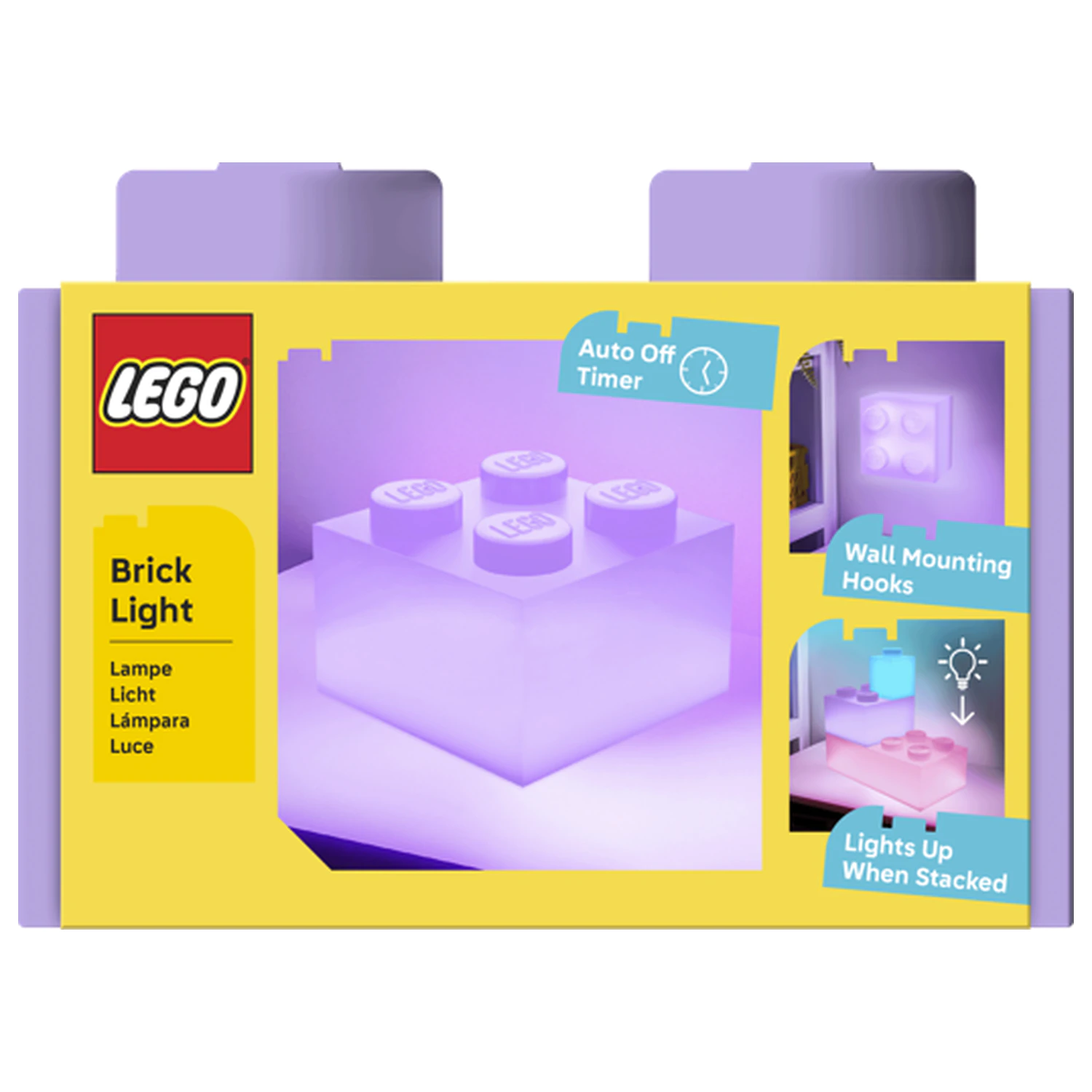 LEGO Lilac 2x2 kocka svetla 15x15cm fotografija izdelka