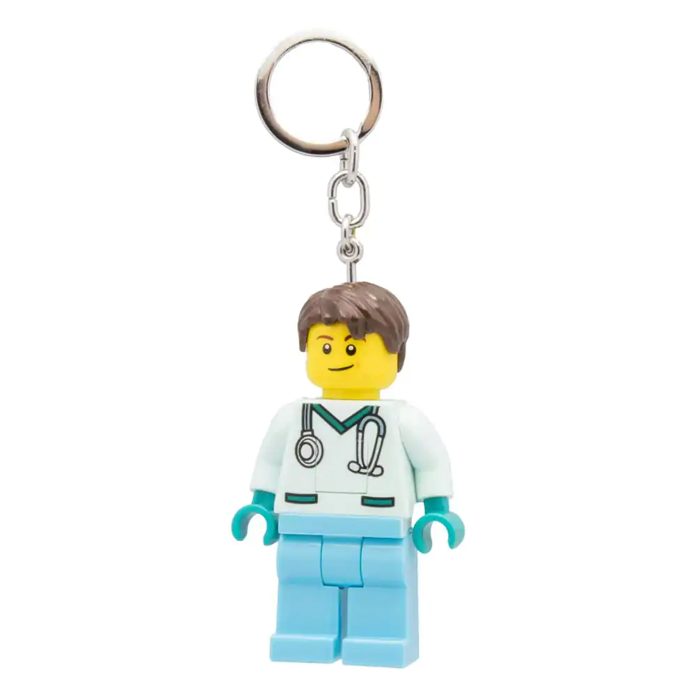 LEGO Minifigures Svetleča obesek za ključe Zdravnik 8 cm fotografija izdelka