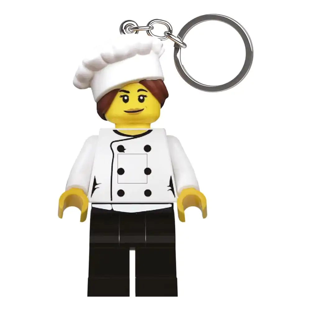 LEGO Minifigures Svetleča obesek za ključe Gourmet Chef 8 cm fotografija izdelka