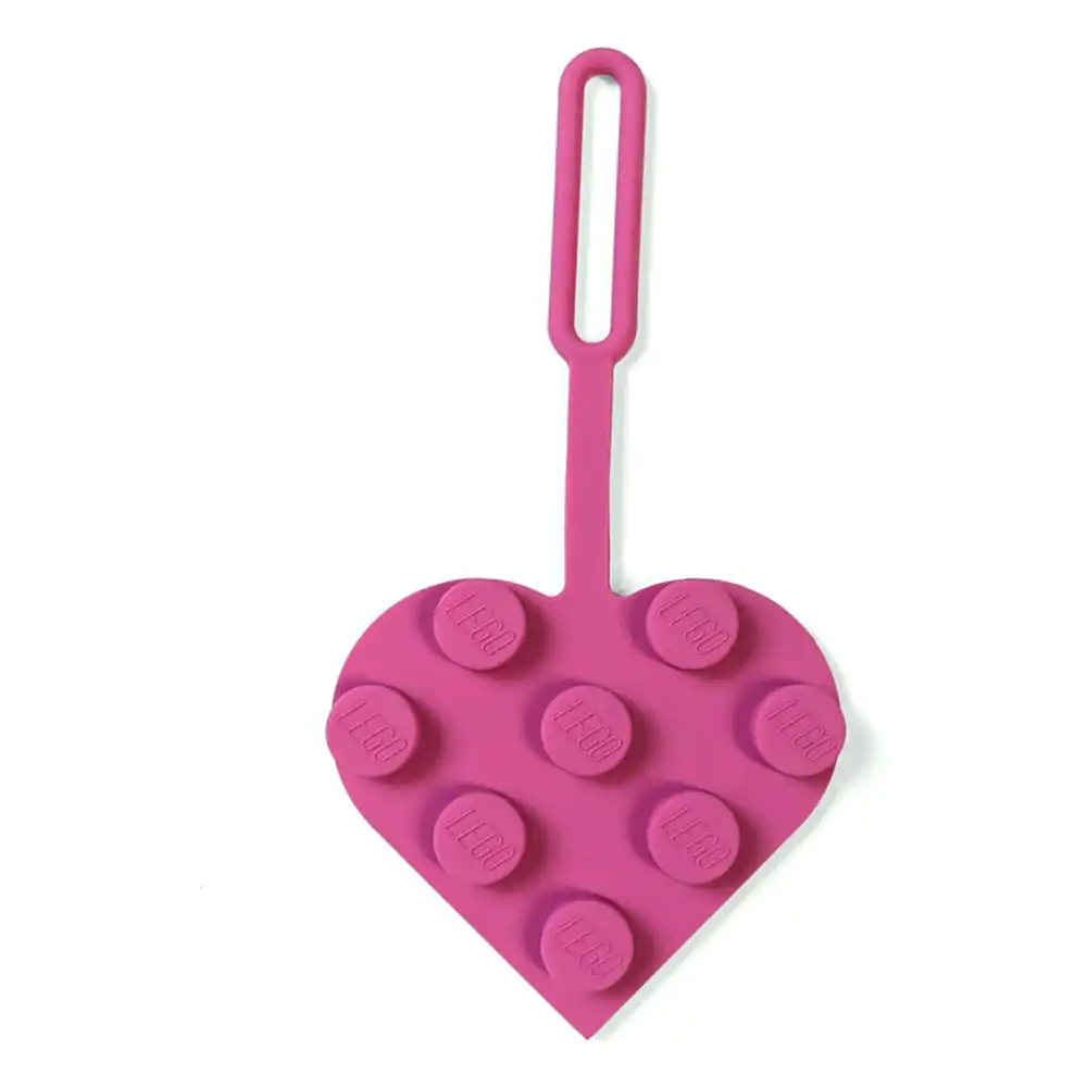 LEGO Minifigures obesek za prtljago Heart Rosa 10 cm fotografija izdelka