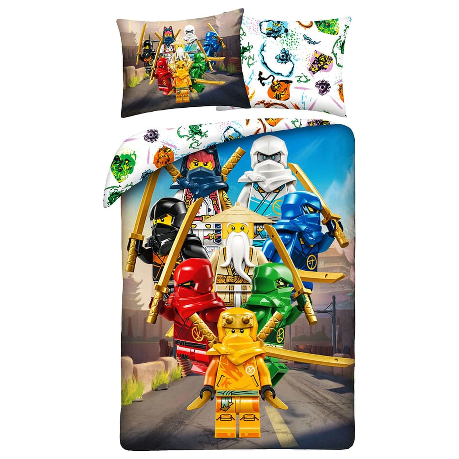 Lego Ninja-Go Komplet prevlek za odejo 140 x 200 cm / 70 x 90 cm fotografija izdelka