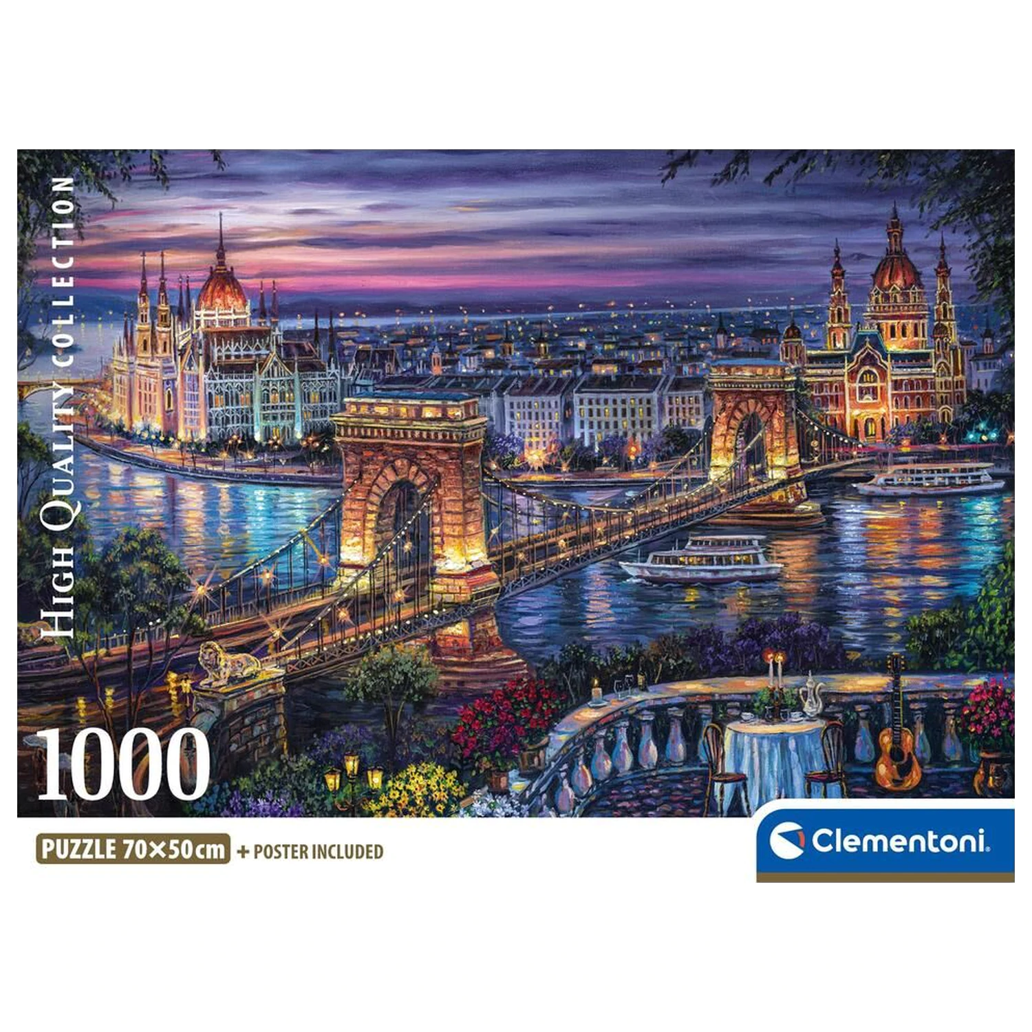 Lights Of The Danube sestavljanka 1000 kosov fotografija izdelka