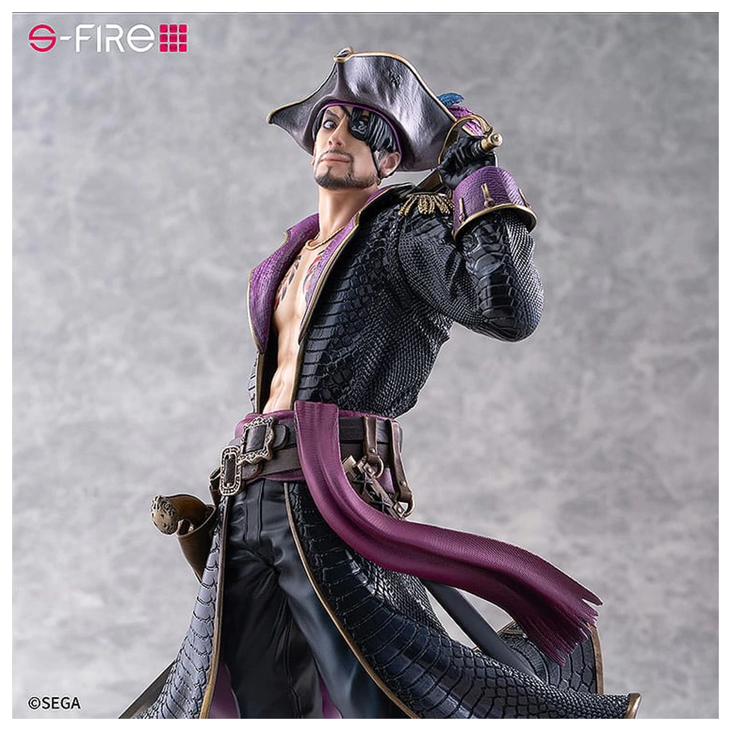 Like a Dragon: Pirate Yakuza in Hawaii S-Fire PVC Kip 1/7 Captain Majima (Goro Majima) 26 cm fotografija izdelka