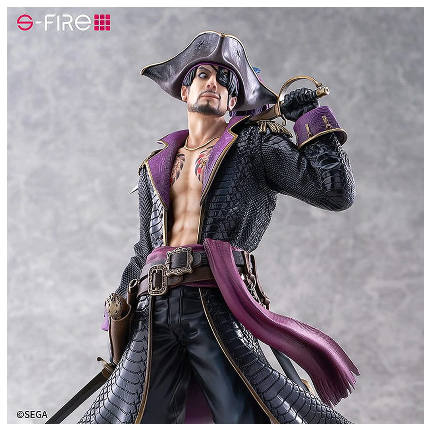 Like a Dragon: Pirate Yakuza in Hawaii S-Fire PVC Kip 1/7 Captain Majima (Goro Majima) 26 cm fotografija izdelka