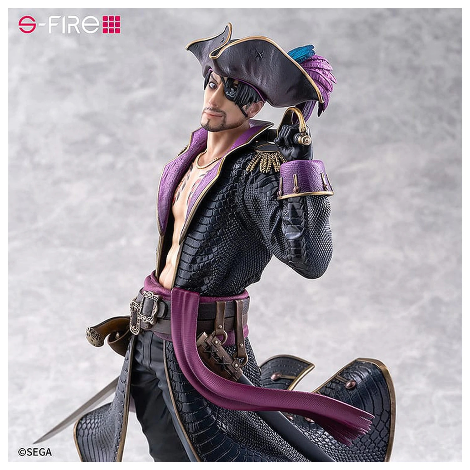 Like a Dragon: Pirate Yakuza in Hawaii S-Fire PVC Kip 1/7 Captain Majima (Goro Majima) 26 cm fotografija izdelka