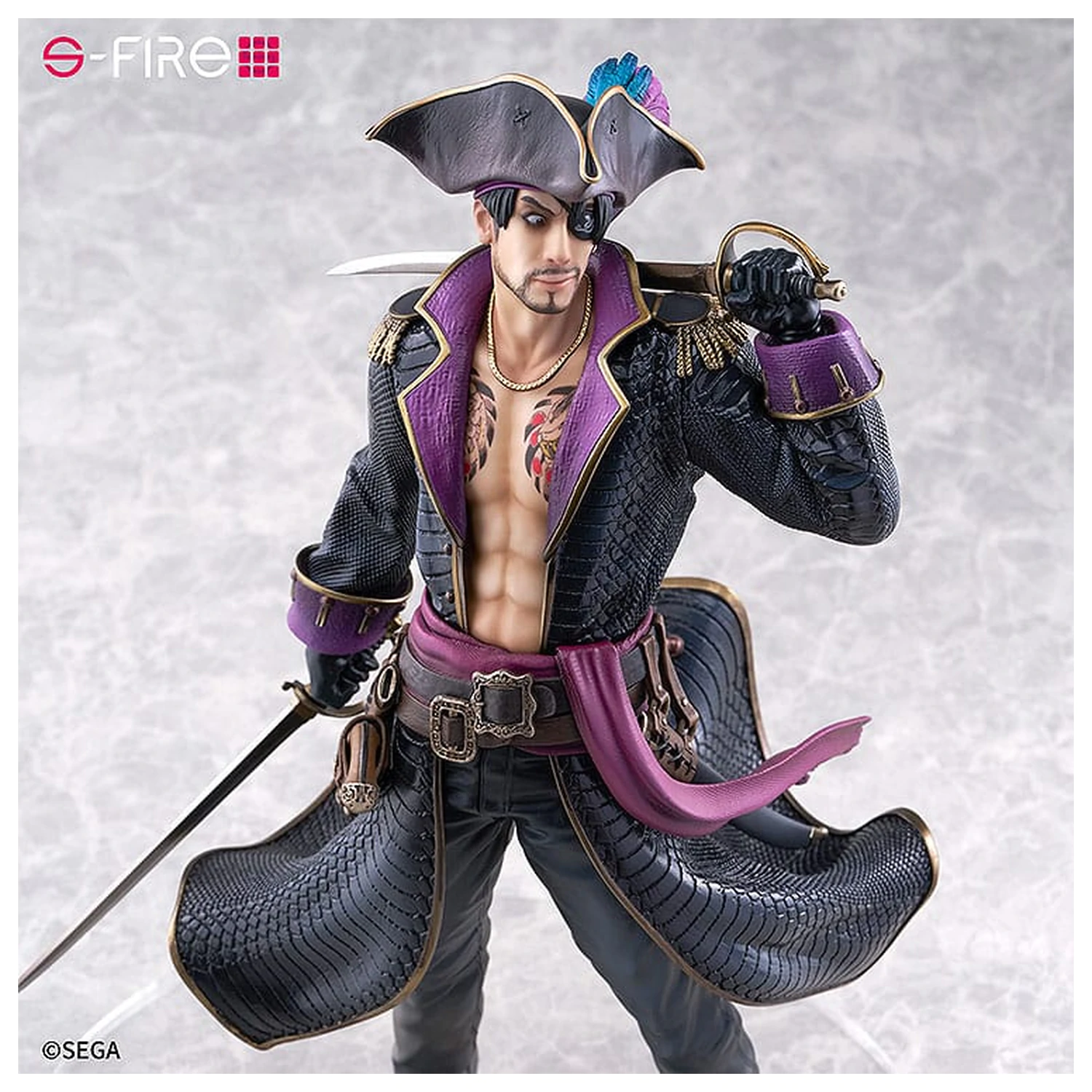 Like a Dragon: Pirate Yakuza in Hawaii S-Fire PVC Kip 1/7 Captain Majima (Goro Majima) 26 cm fotografija izdelka