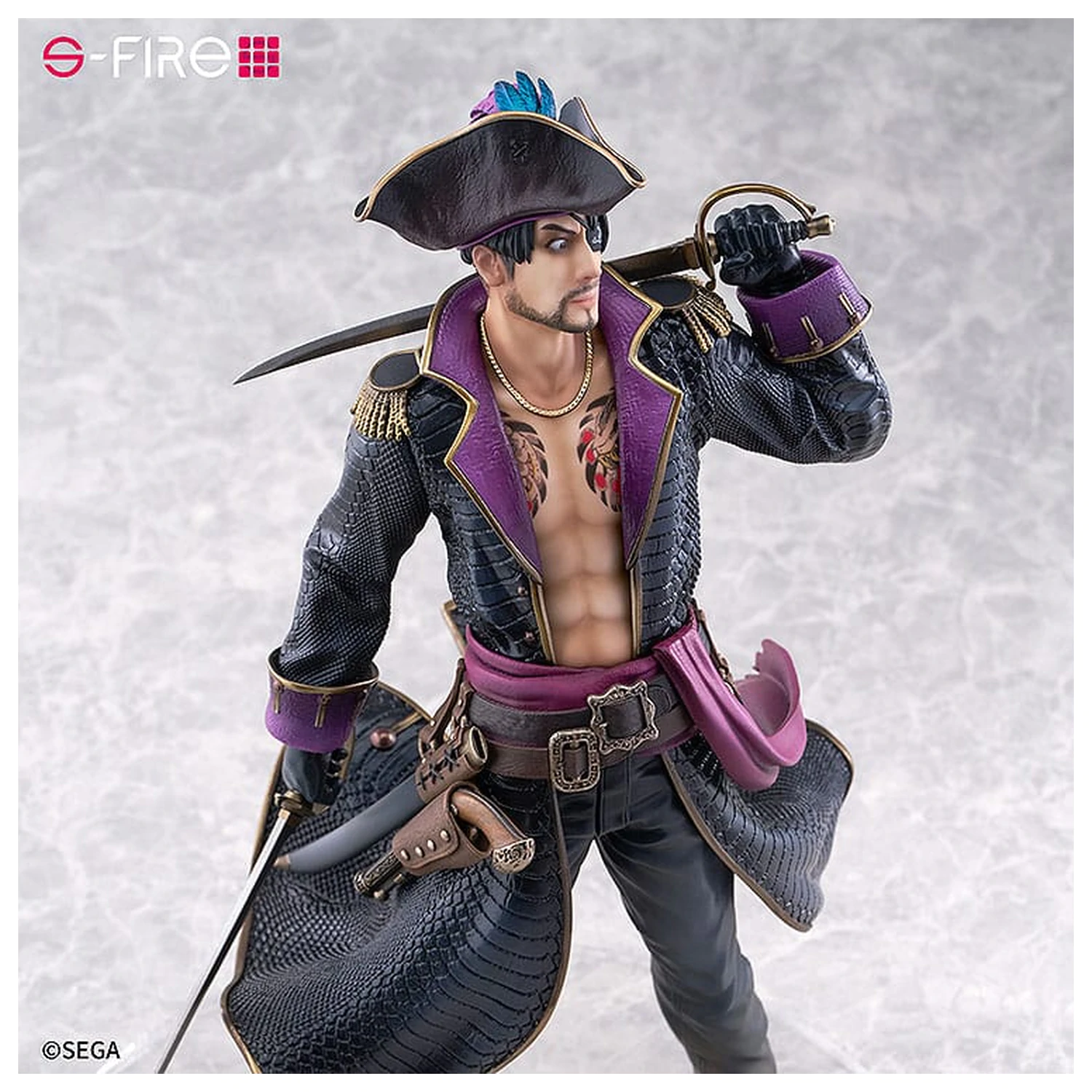 Like a Dragon: Pirate Yakuza in Hawaii S-Fire PVC Kip 1/7 Captain Majima (Goro Majima) 26 cm fotografija izdelka