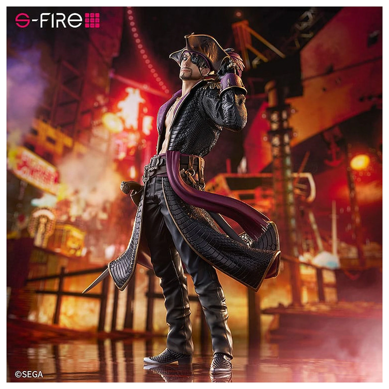 Like a Dragon: Pirate Yakuza in Hawaii S-Fire PVC Kip 1/7 Captain Majima (Goro Majima) 26 cm fotografija izdelka