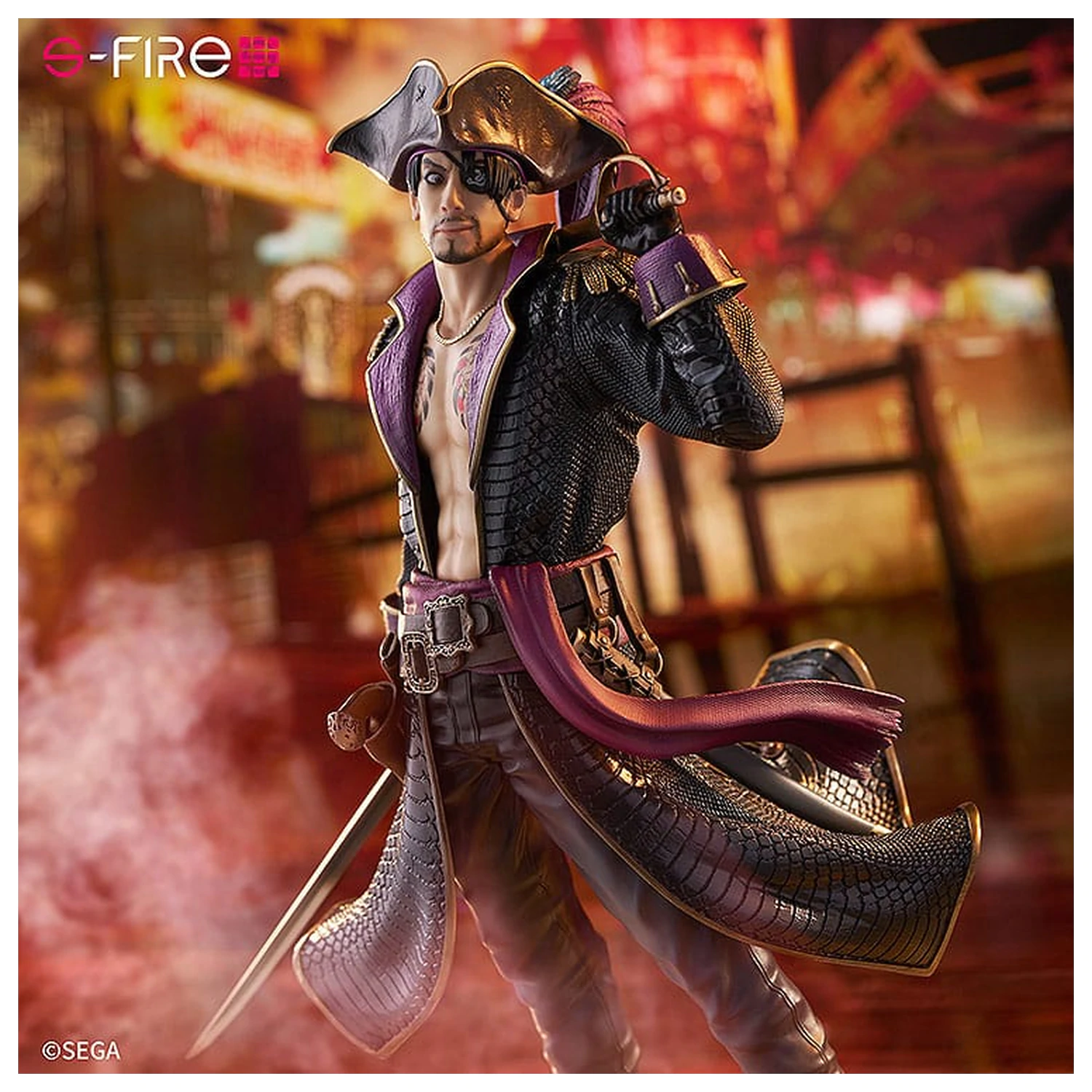 Like a Dragon: Pirate Yakuza in Hawaii S-Fire PVC Kip 1/7 Captain Majima (Goro Majima) 26 cm fotografija izdelka
