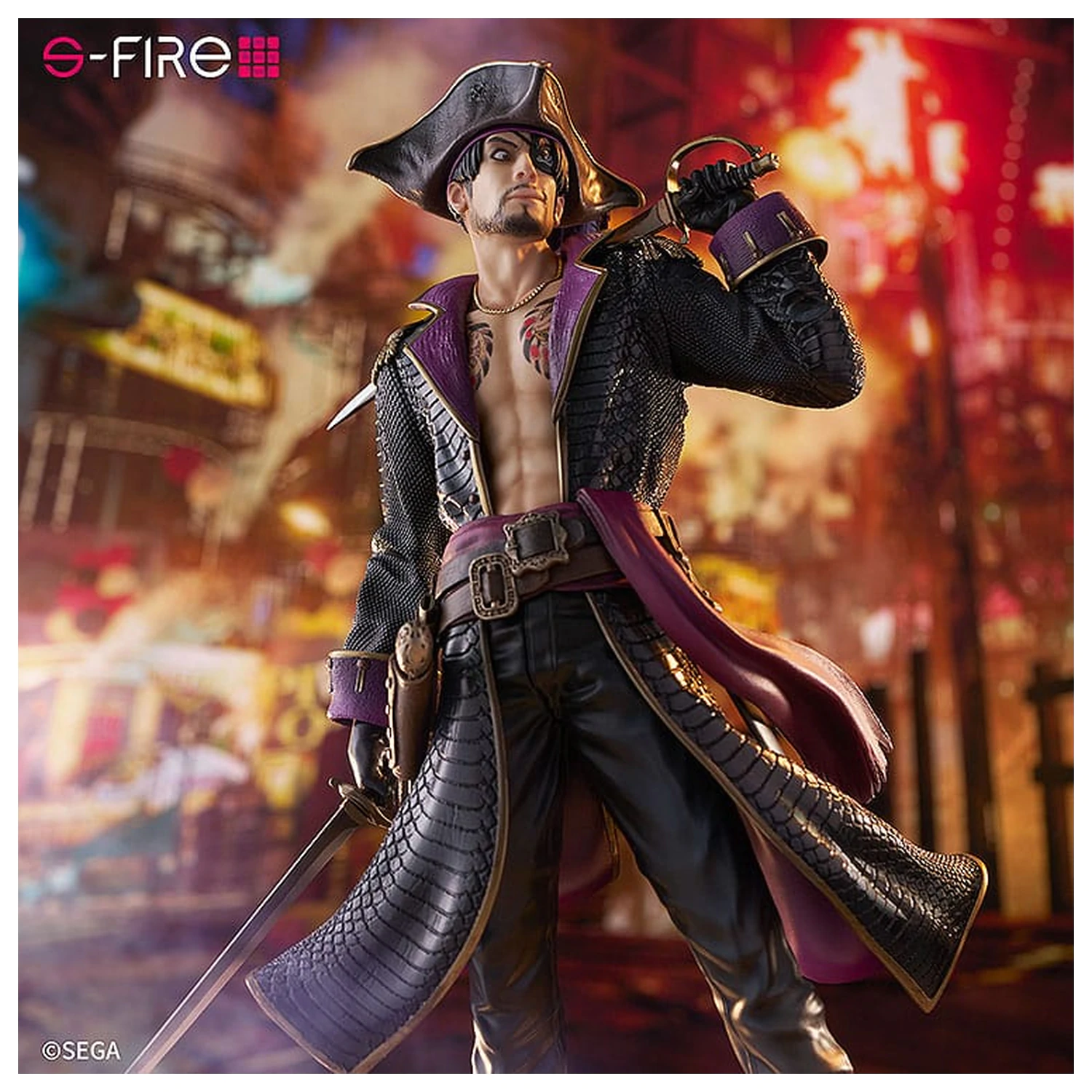Like a Dragon: Pirate Yakuza in Hawaii S-Fire PVC Kip 1/7 Captain Majima (Goro Majima) 26 cm fotografija izdelka