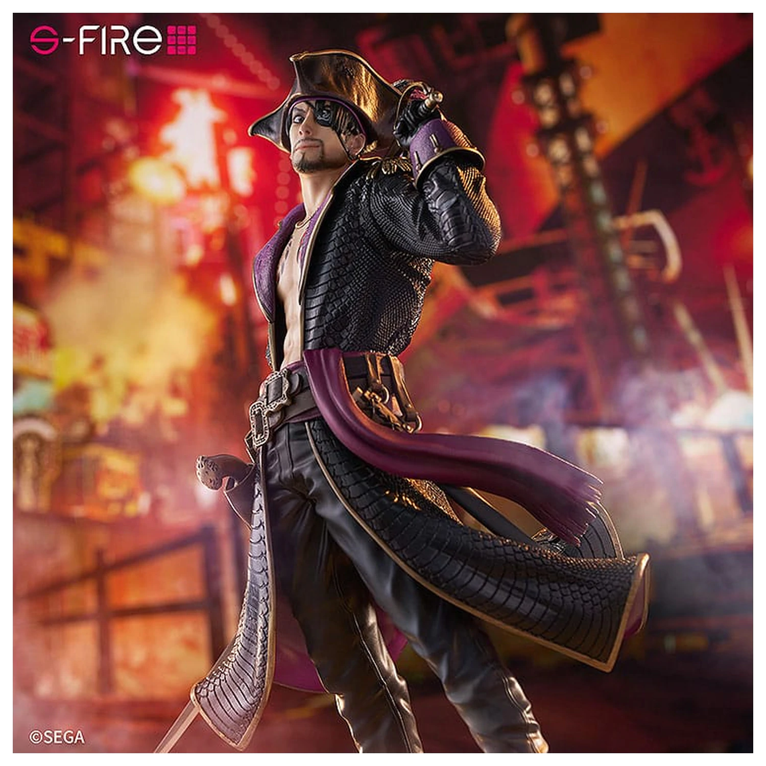 Like a Dragon: Pirate Yakuza in Hawaii S-Fire PVC Kip 1/7 Captain Majima (Goro Majima) 26 cm fotografija izdelka