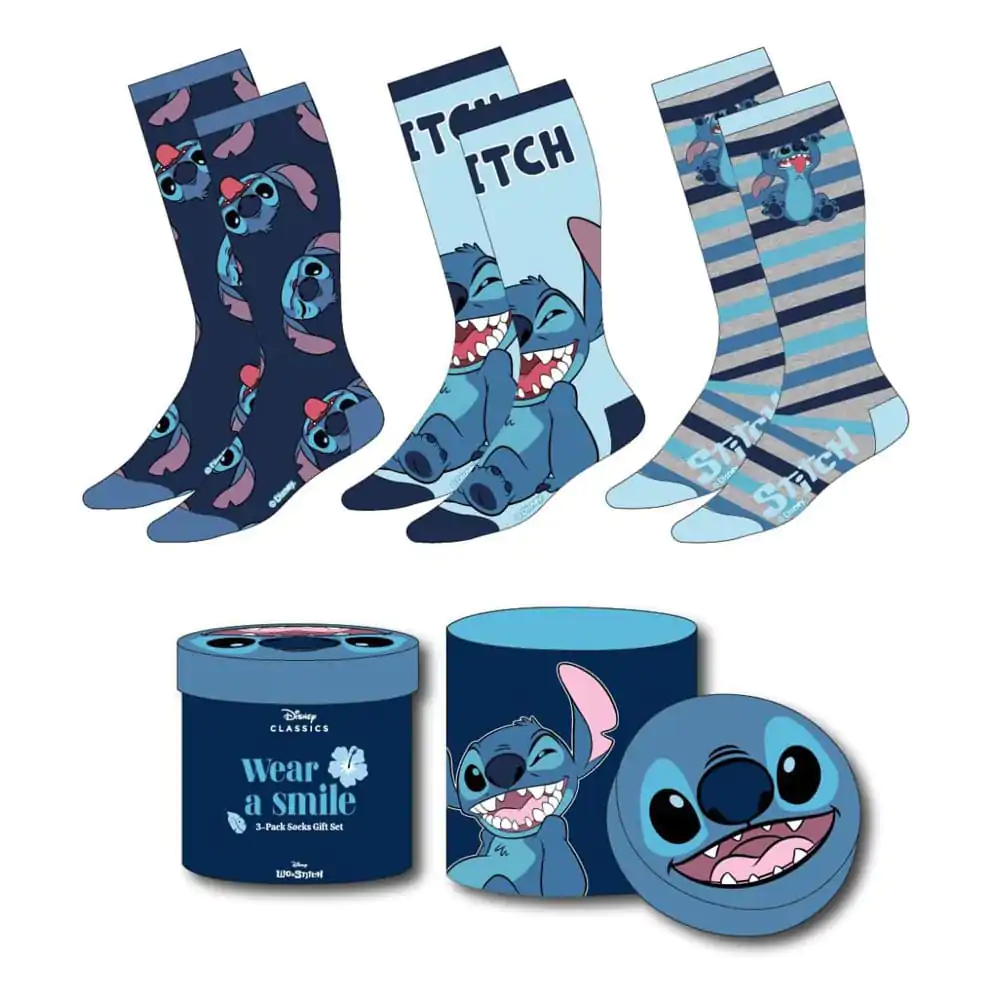 Lilo & Stitch Nogavice 3-Pack Crazy Stitch 36-43 fotografija izdelka