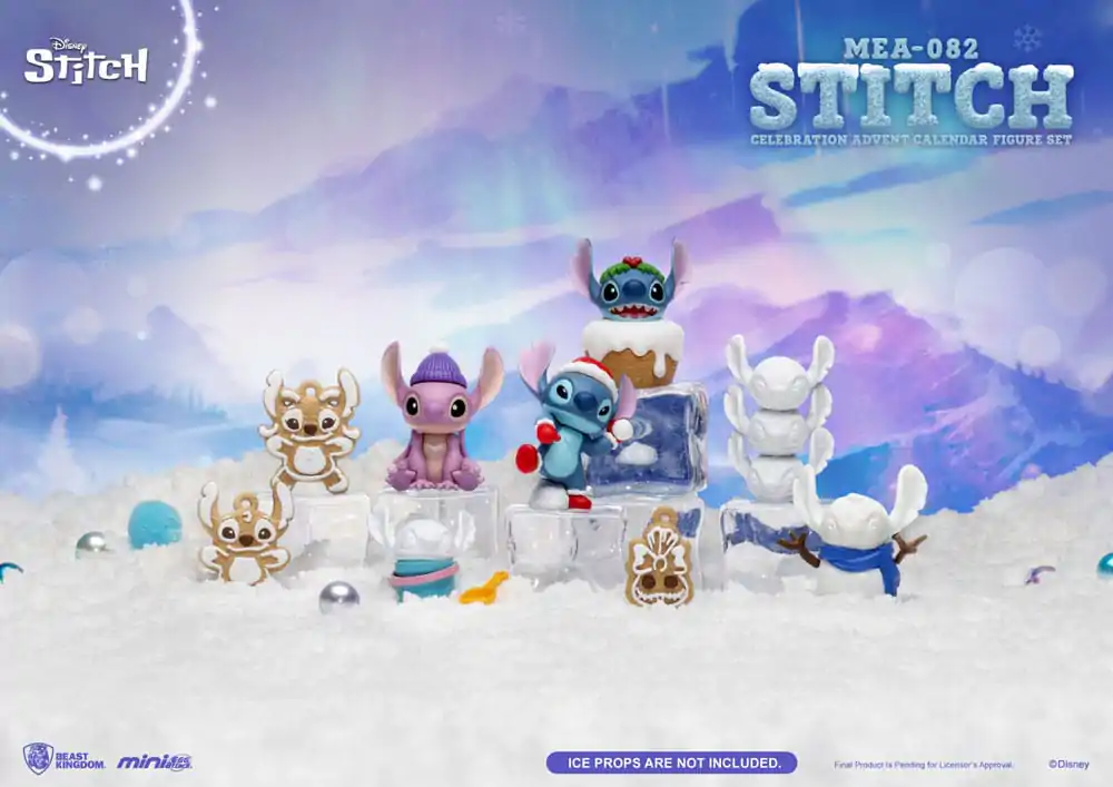 Lilo & Stitch Mini Egg Attack Advent Calendar Stitch celebration Figure Set (Cookie) 10 cm - Set figuric za praznovanje fotografija izdelka