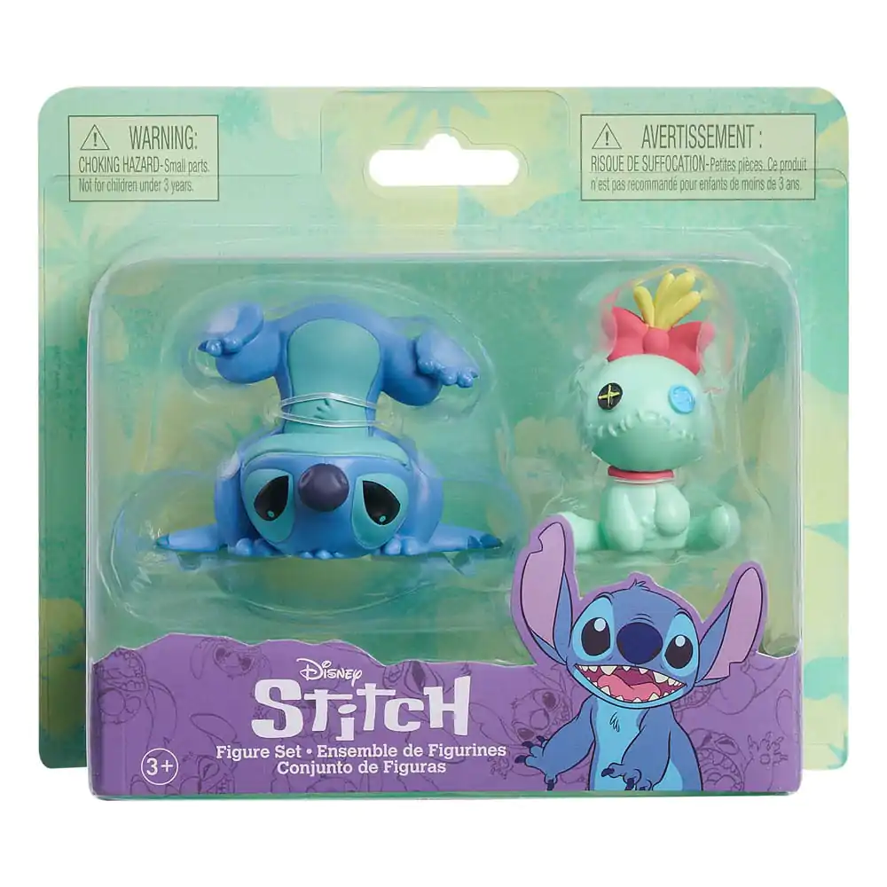 Lilo & Stitch Mini Figura paket z 2 figuricama Scrump & Upside Down Stitch 7 cm fotografija izdelka