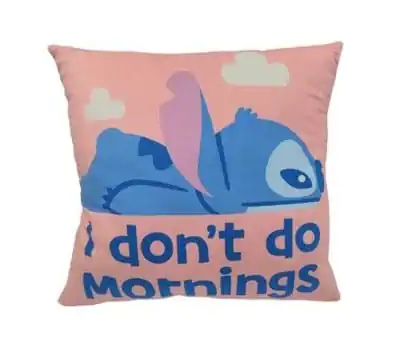 Lilo & Stitch Blazina Stitch I don't do mornings 40 cm fotografija izdelka