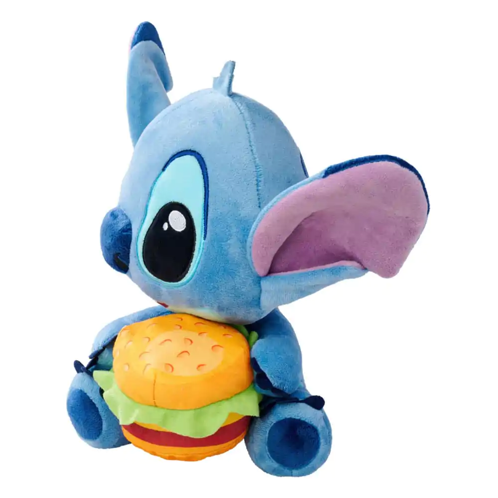 Lilo & Stitch Plišasta Figurica Stitch s Hamburgerjem 25 cm fotografija izdelka