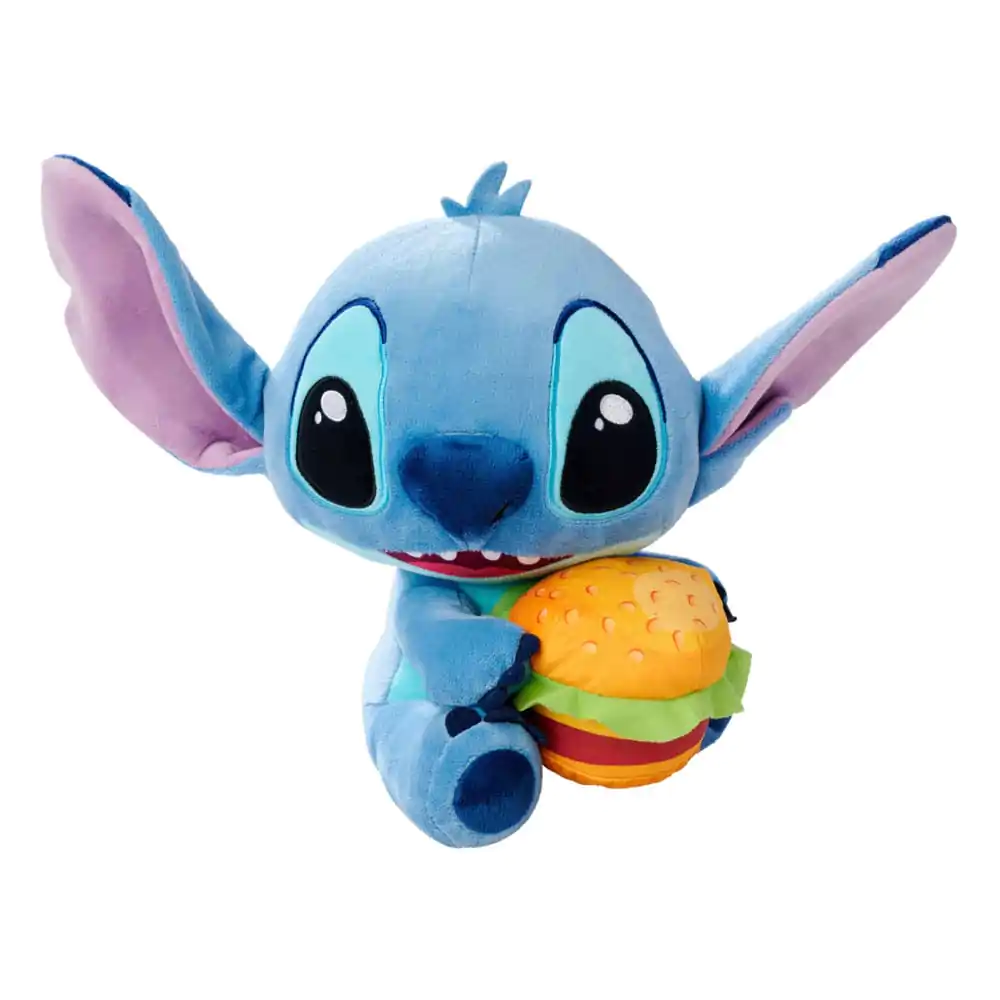 Lilo & Stitch Plišasta Figurica Stitch s Hamburgerjem 25 cm fotografija izdelka