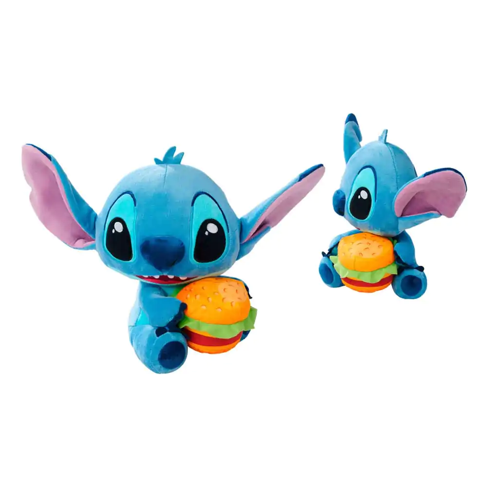 Lilo & Stitch Plišasta Figurica Stitch s Hamburgerjem 25 cm fotografija izdelka