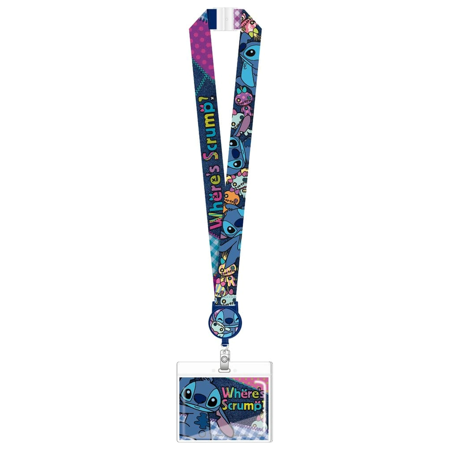 Lilo & Stitch Deluxe vrvica za ključe s prostorom za kartico Stitch Where's Scrump? fotografija izdelka