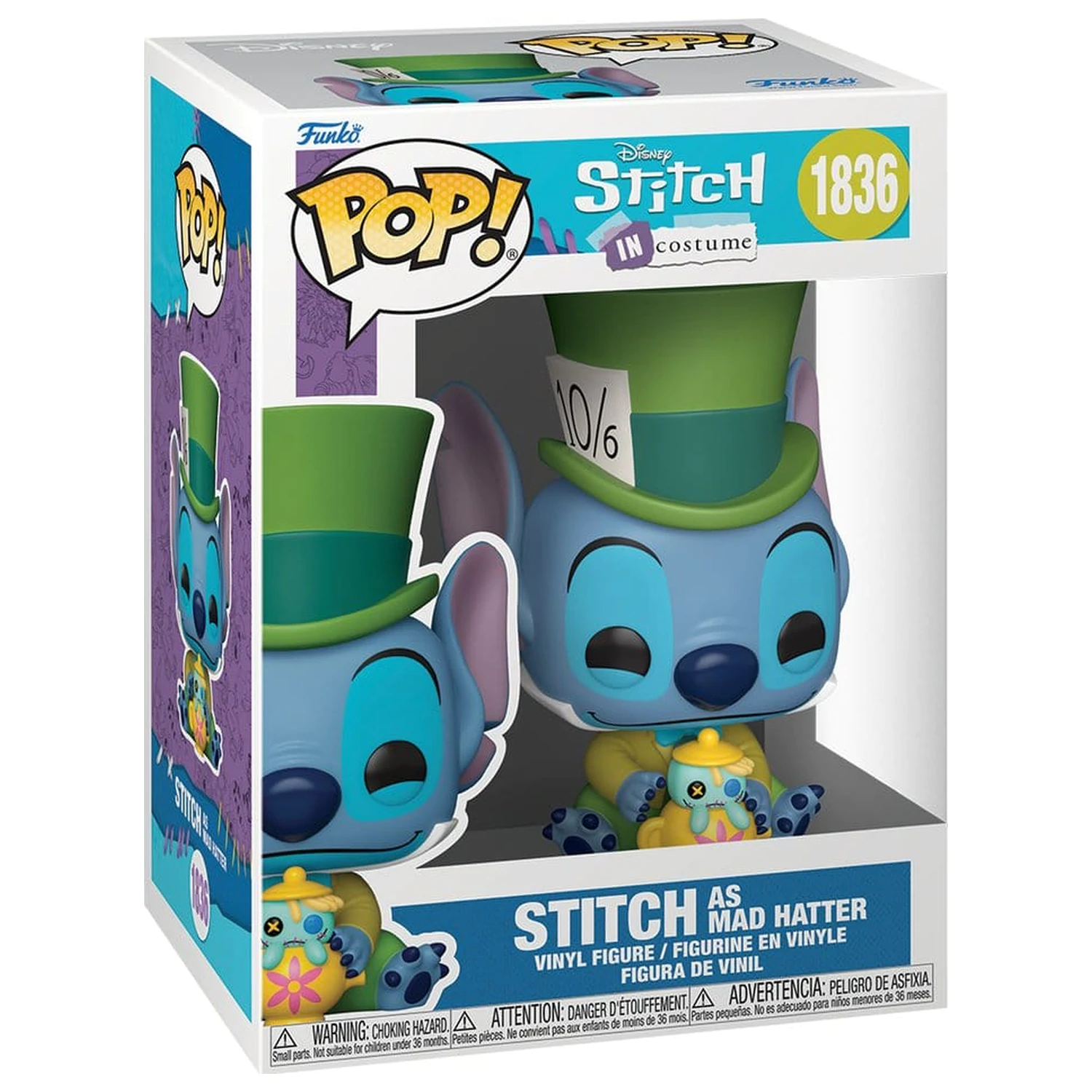Lilo & Stitch Funko POP! Disney vinilna figura Stitch as Mad Hatter 9 cm fotografija izdelka