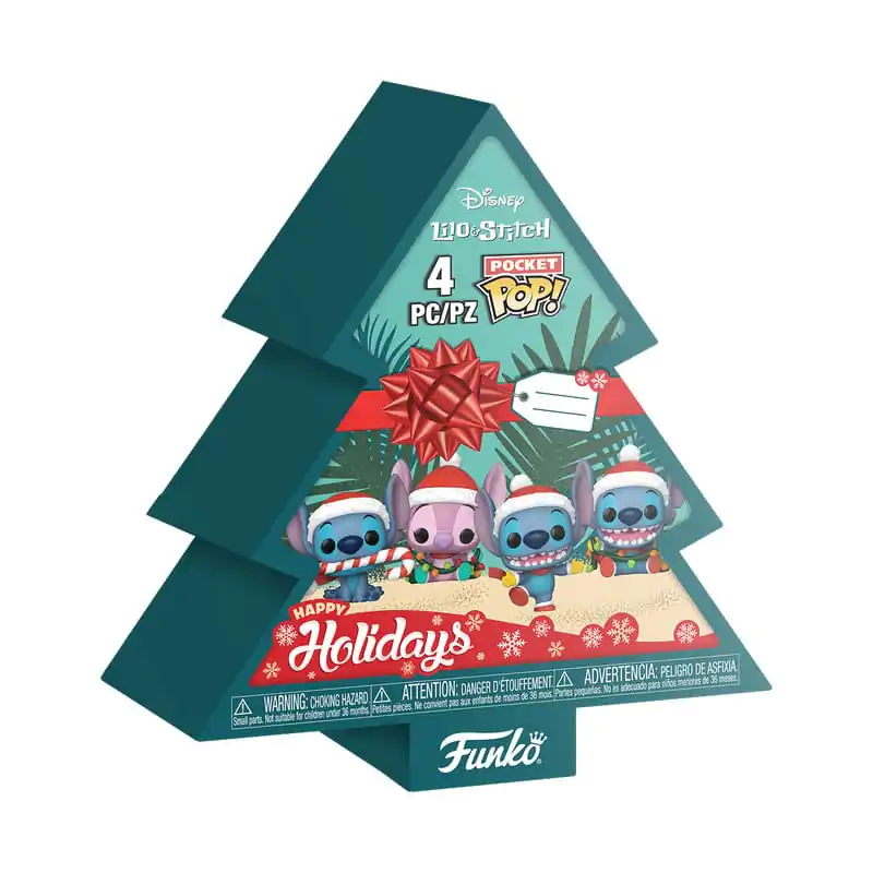 Lilo&Stitch Holiday 2025 žepna Funko POP! vinilna figura 4-paket Tree Holiday škatla 4 cm fotografija izdelka