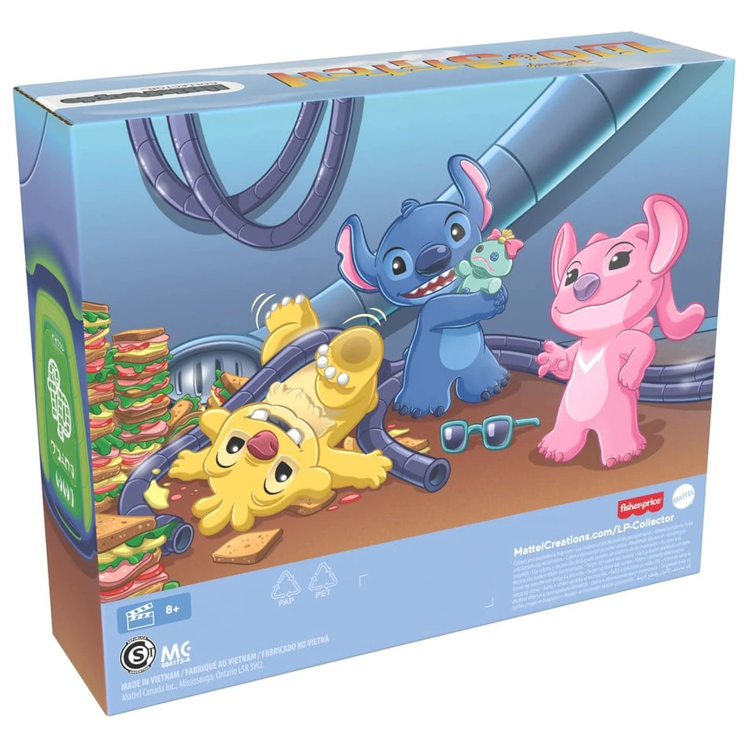 Lilo & Stitch Little People Collector mini figure 3-paket Stitch & The Cousins 7 cm fotografija izdelka