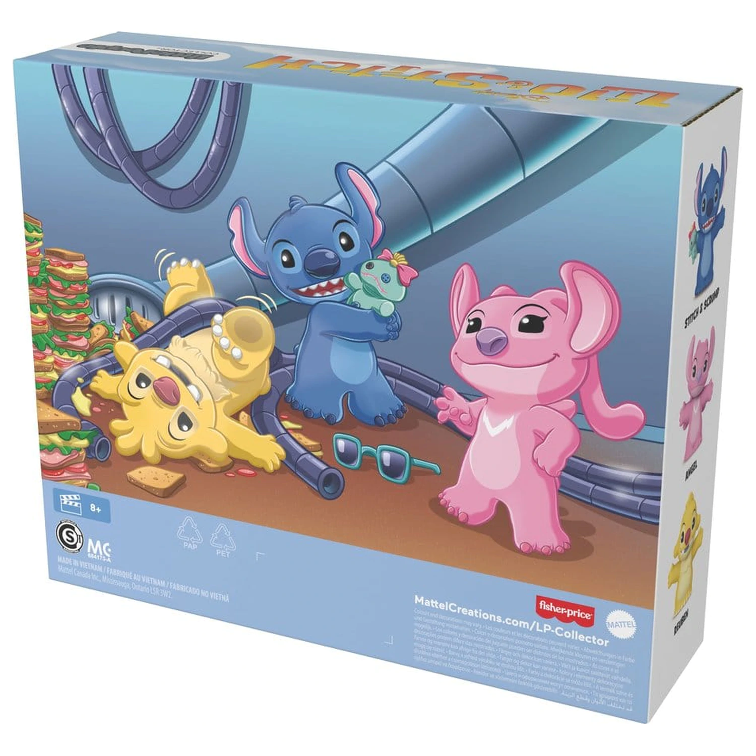 Lilo & Stitch Little People Collector mini figure 3-paket Stitch & The Cousins 7 cm fotografija izdelka