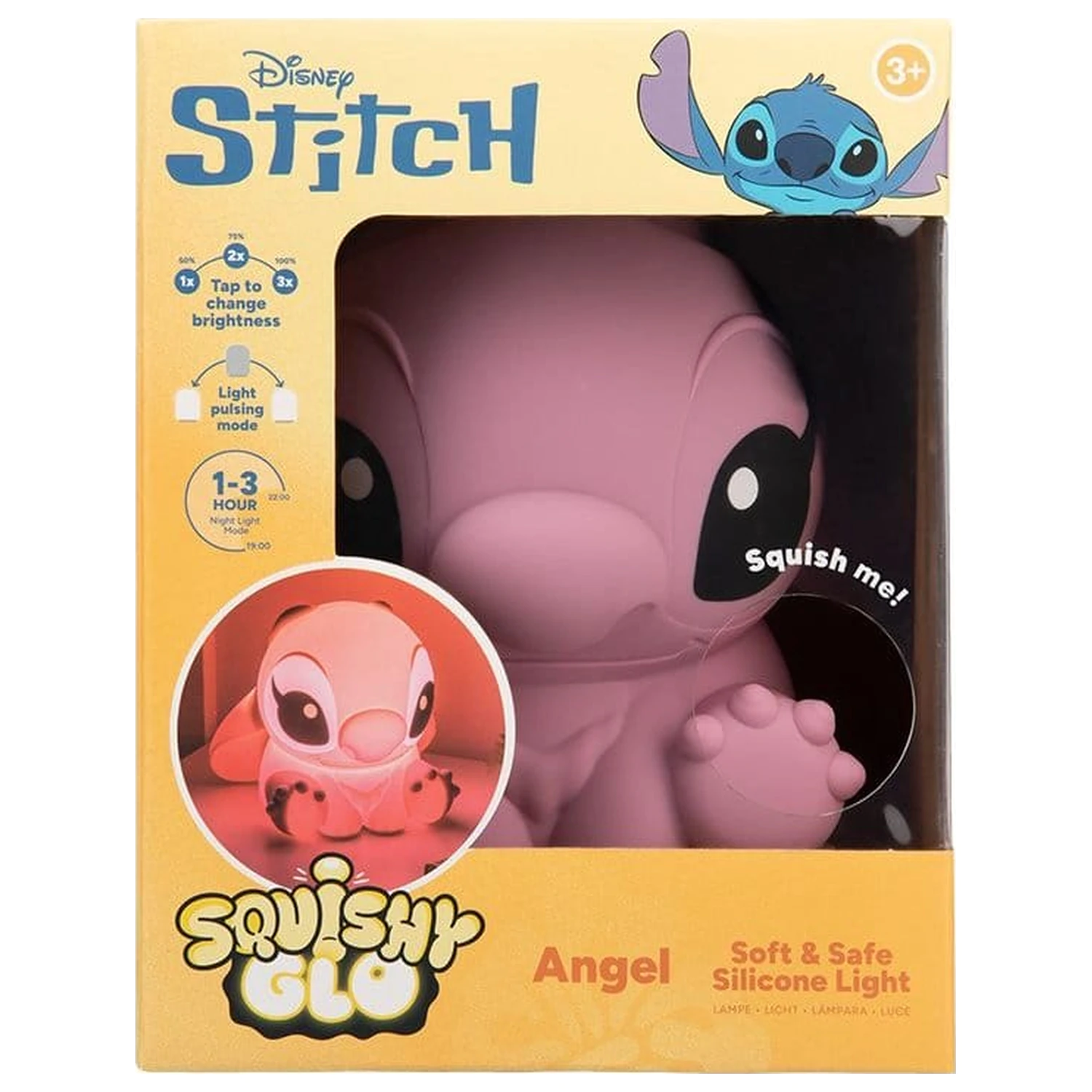 Lilo & Stitch SquishyGlo Silikonska svetlobna angela polnilna fotografija izdelka