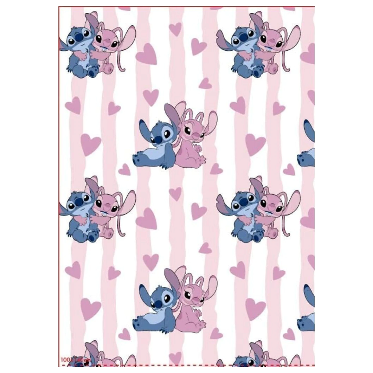 Lilo & Stitch Stitch & Angel Flanel Odeja fotografija izdelka