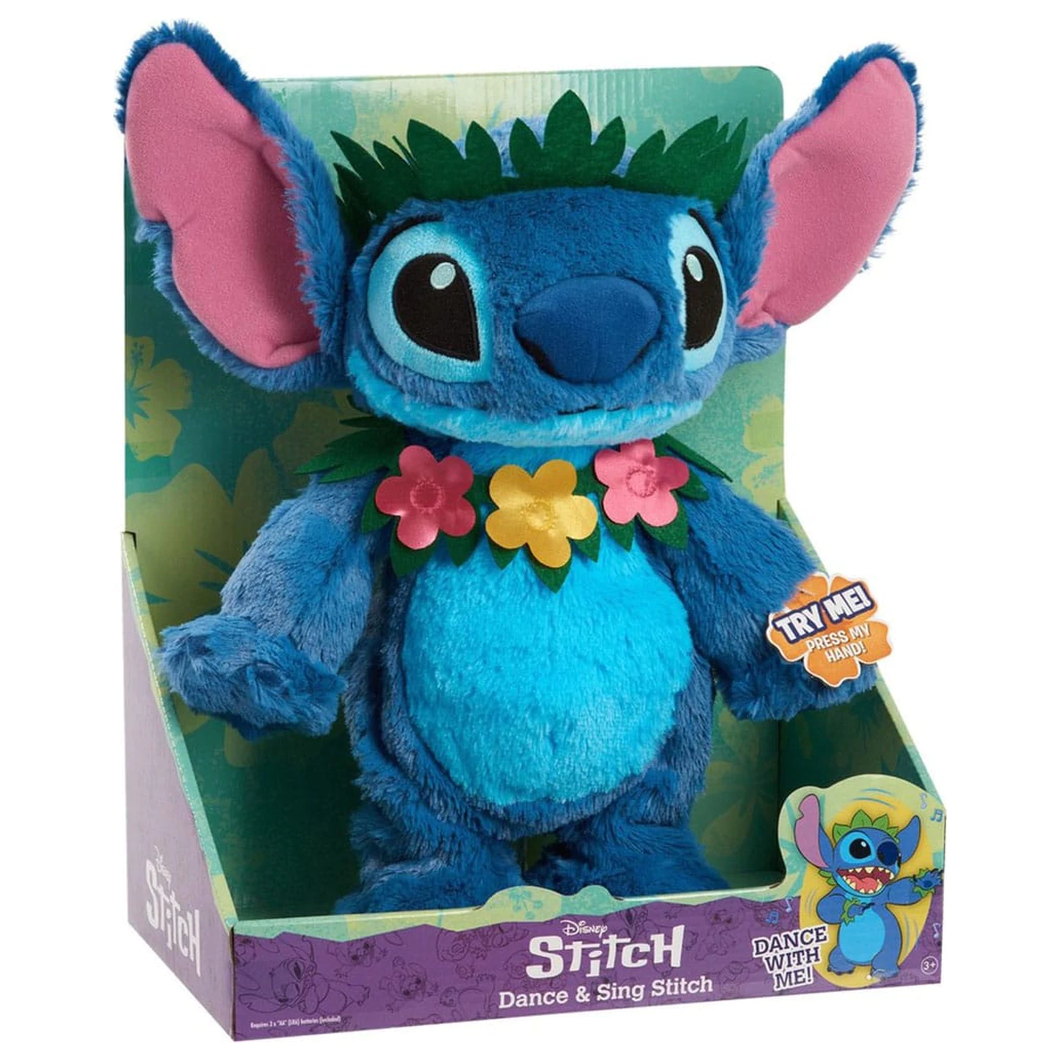 Lilo & Stitch plišasta figura s funkcijo plesa in petja Stitch 38 cm fotografija izdelka