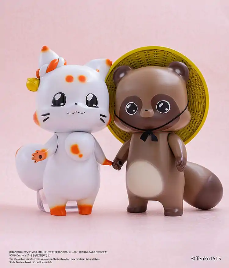 Little Fox with Two Tails Vinil Figura Chibi Creature Tenko 15 cm fotografija izdelka